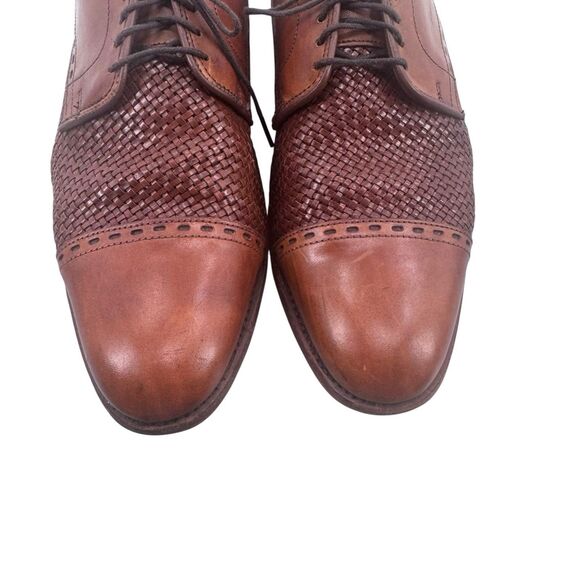 Allen Edmonds New Orleans Brown Braided Weave Cap Toe Leather Shoes - 10.5 B main image 9